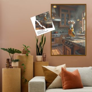 Whimsical Bird Chef Jigsaw Puzzle – 1000 & 500 Piece Options