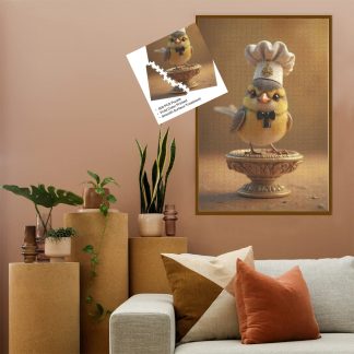 Chef Bird Jigsaw Puzzle 1000 And 500 Pieces of Adorable Fun