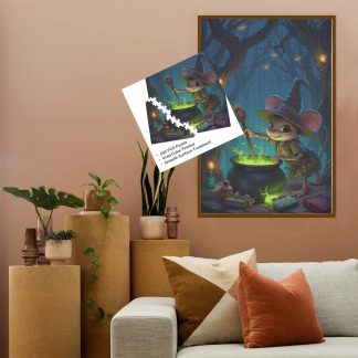 Magical Mouse Witch Jigsaw Puzzle Fantasy Puzzle Fun!