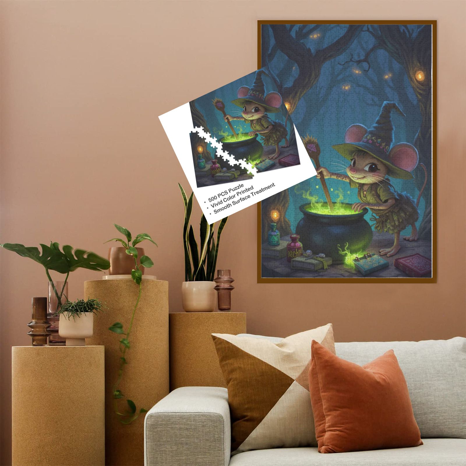 Magical Mouse Witch Jigsaw Puzzle Fantasy Puzzle Fun!