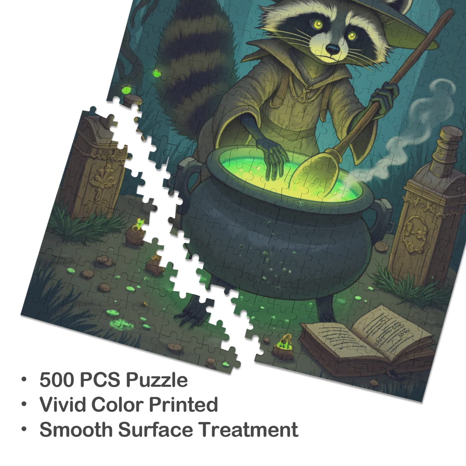 Raccoon Witch Jigsaw