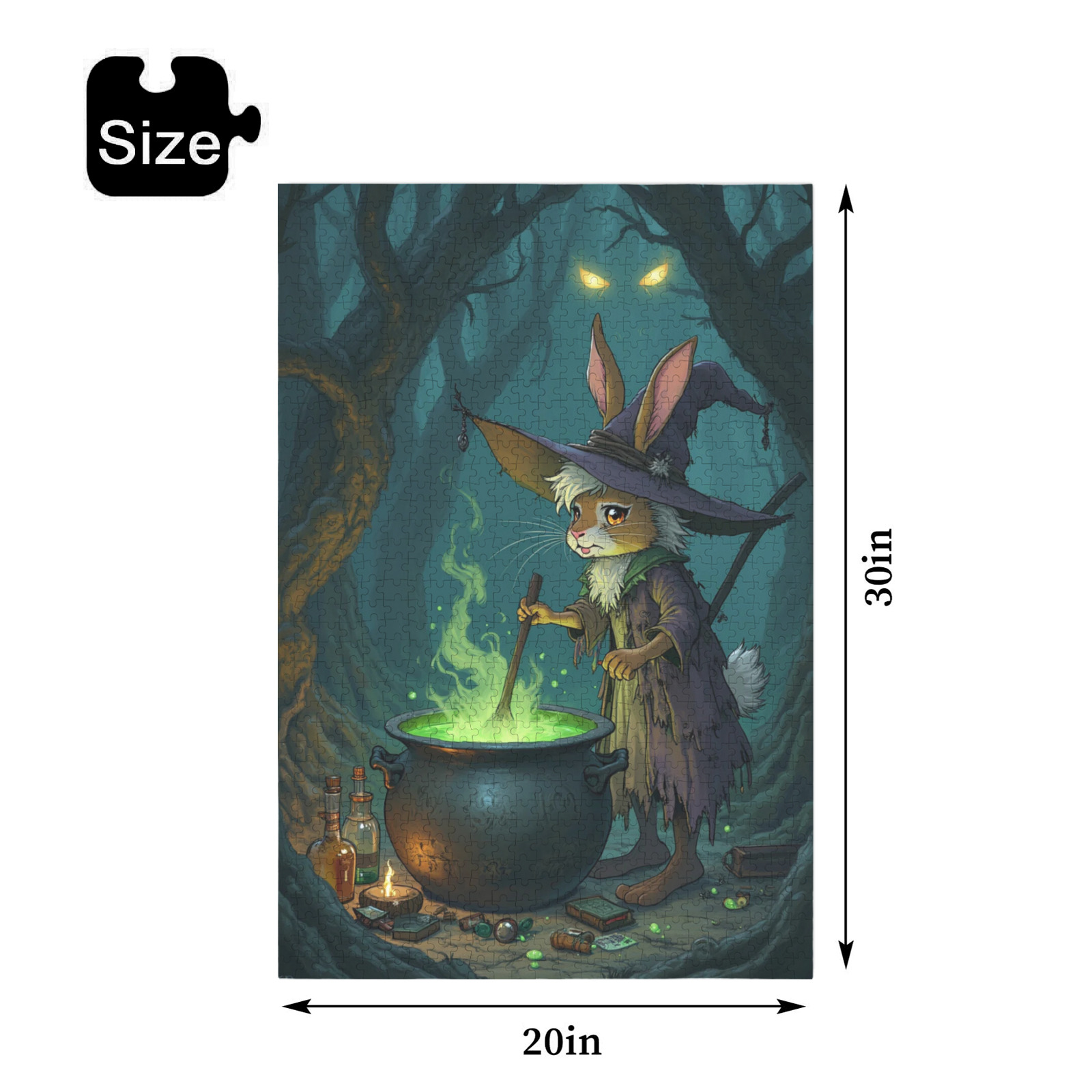 Witch Bunny Jigsaw Puzzle
