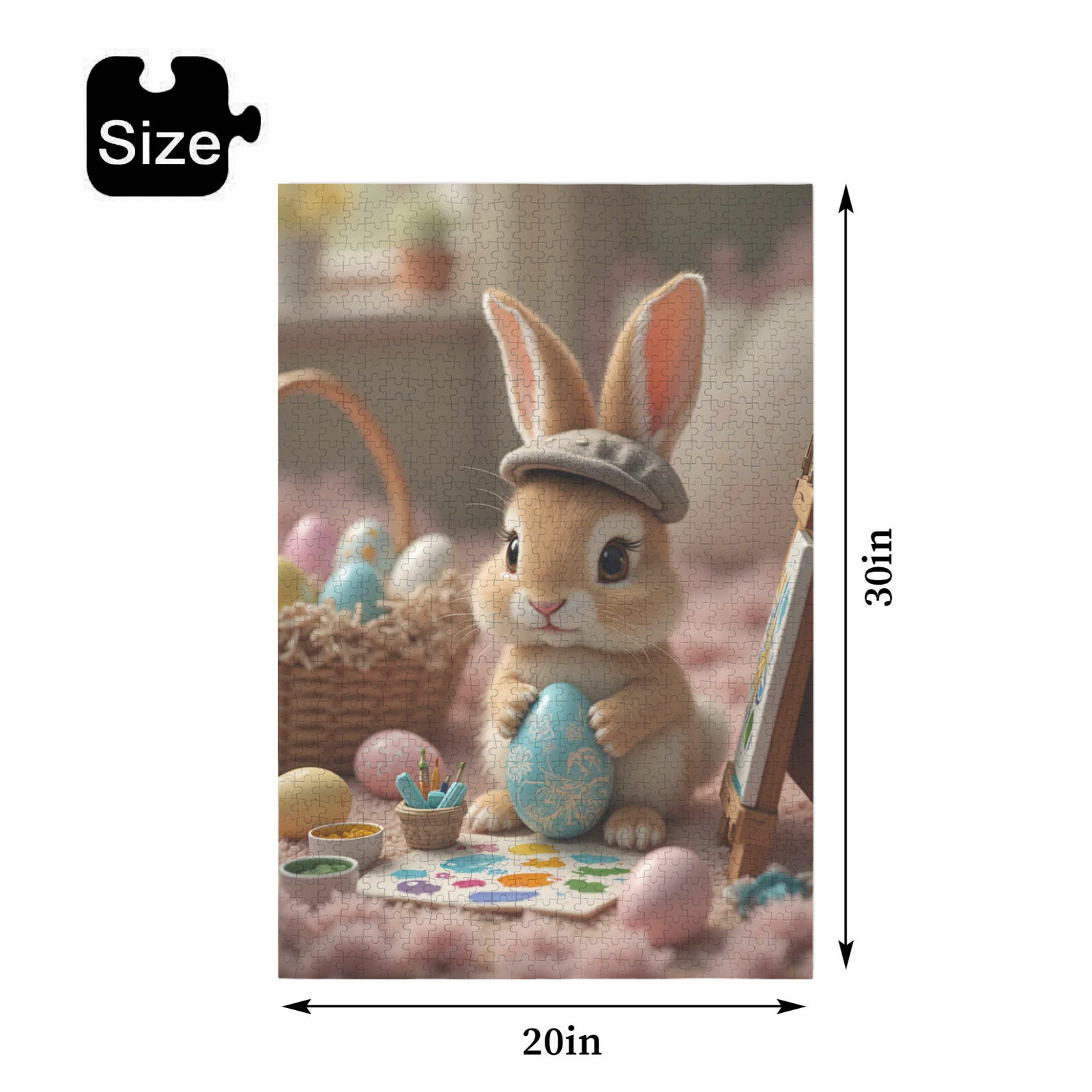 Whimsical Easter Bunny Puzzle