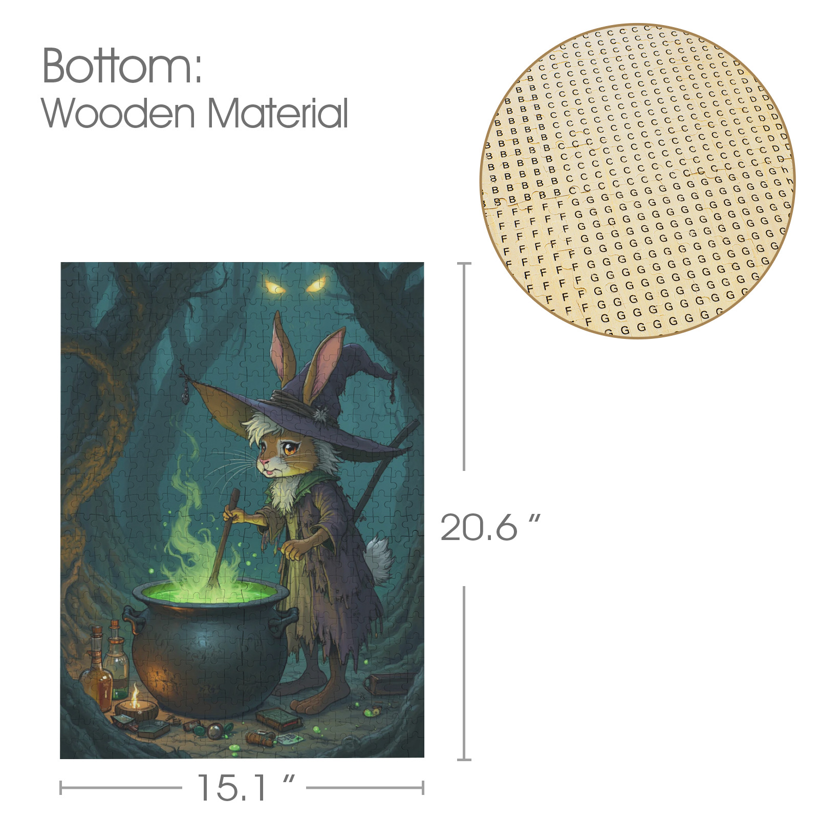Witch Bunny Jigsaw Puzzle