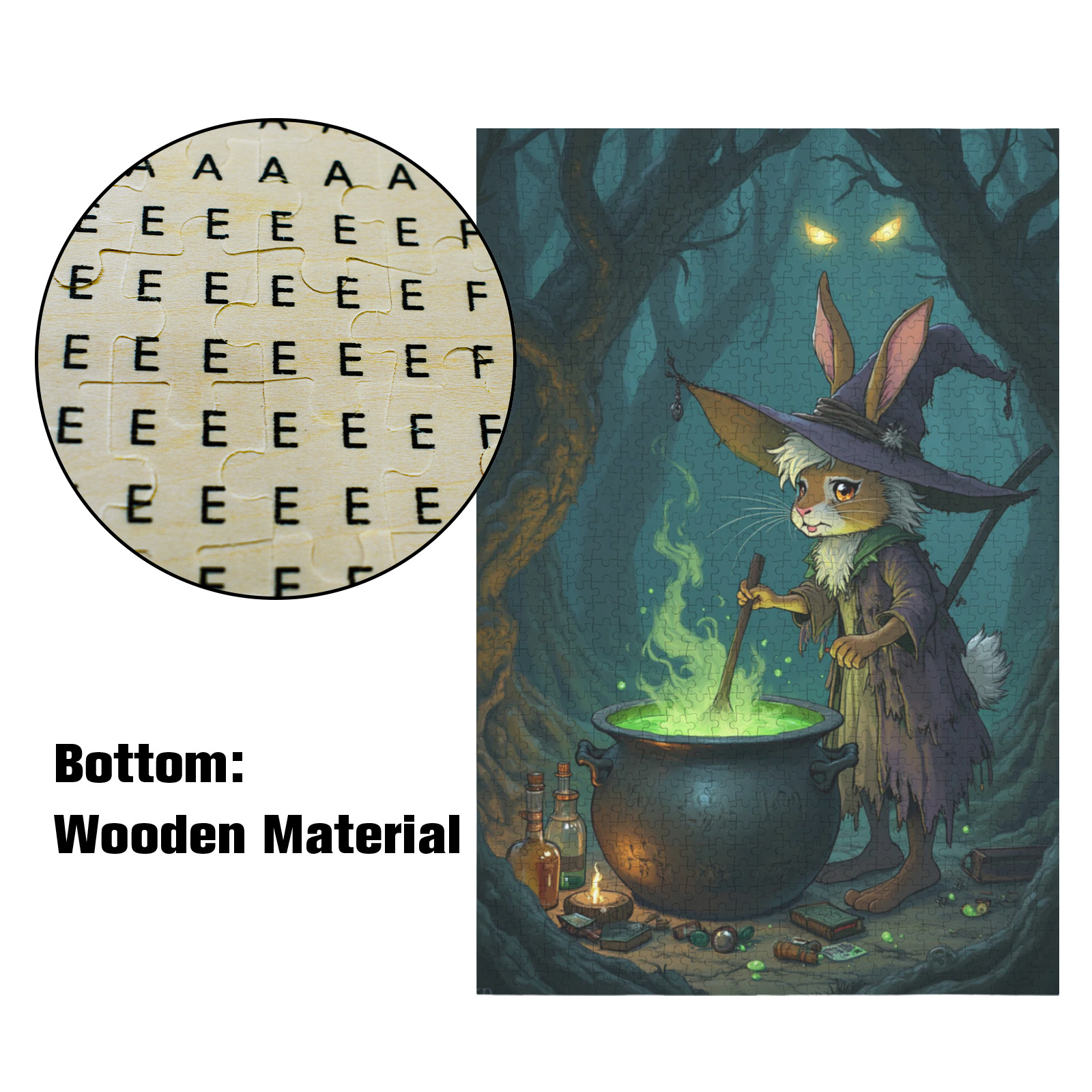 Witch Bunny Jigsaw Puzzle