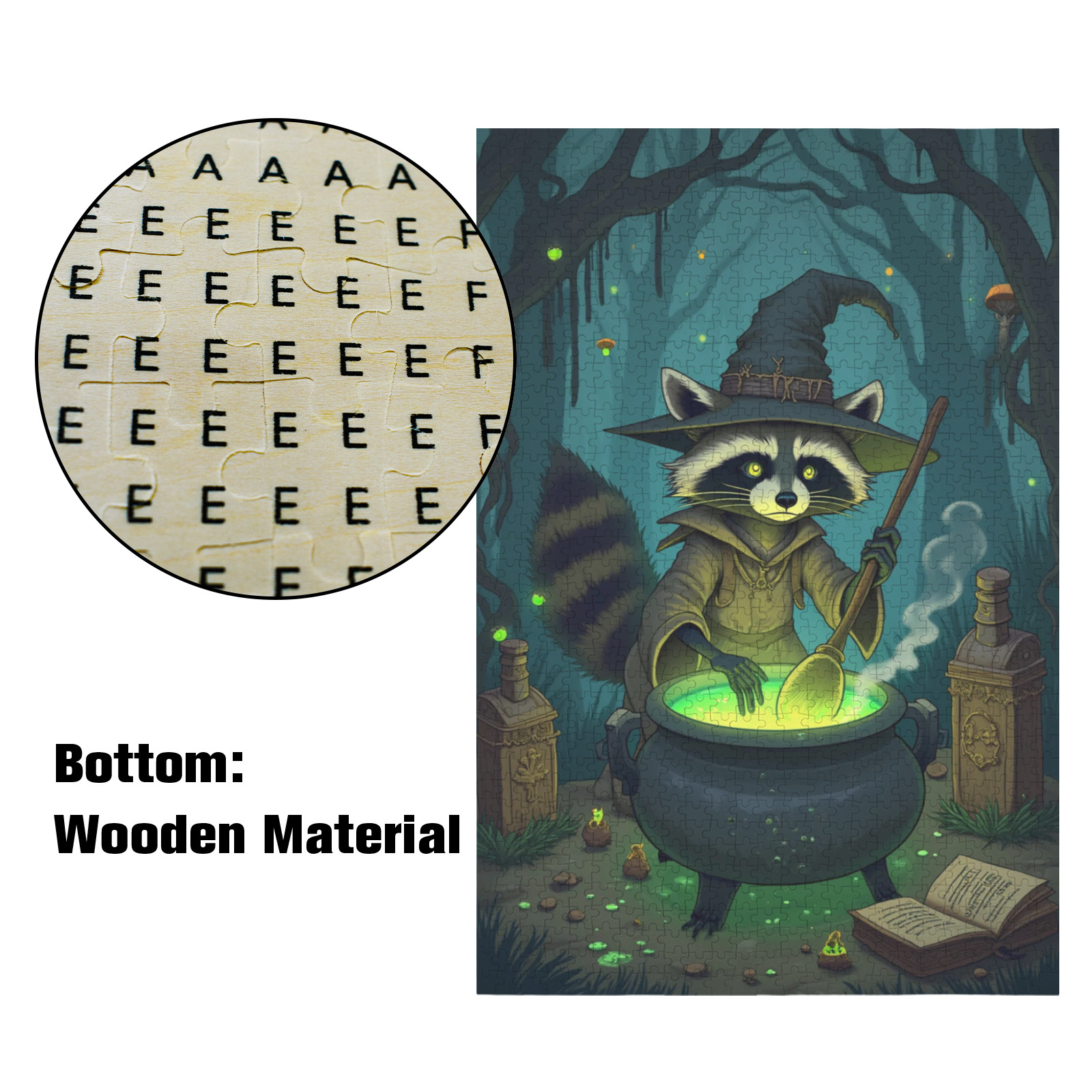 Raccoon Witch Jigsaw