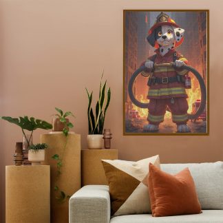 Firefighter Dalmatian Jigsaw Puzzle