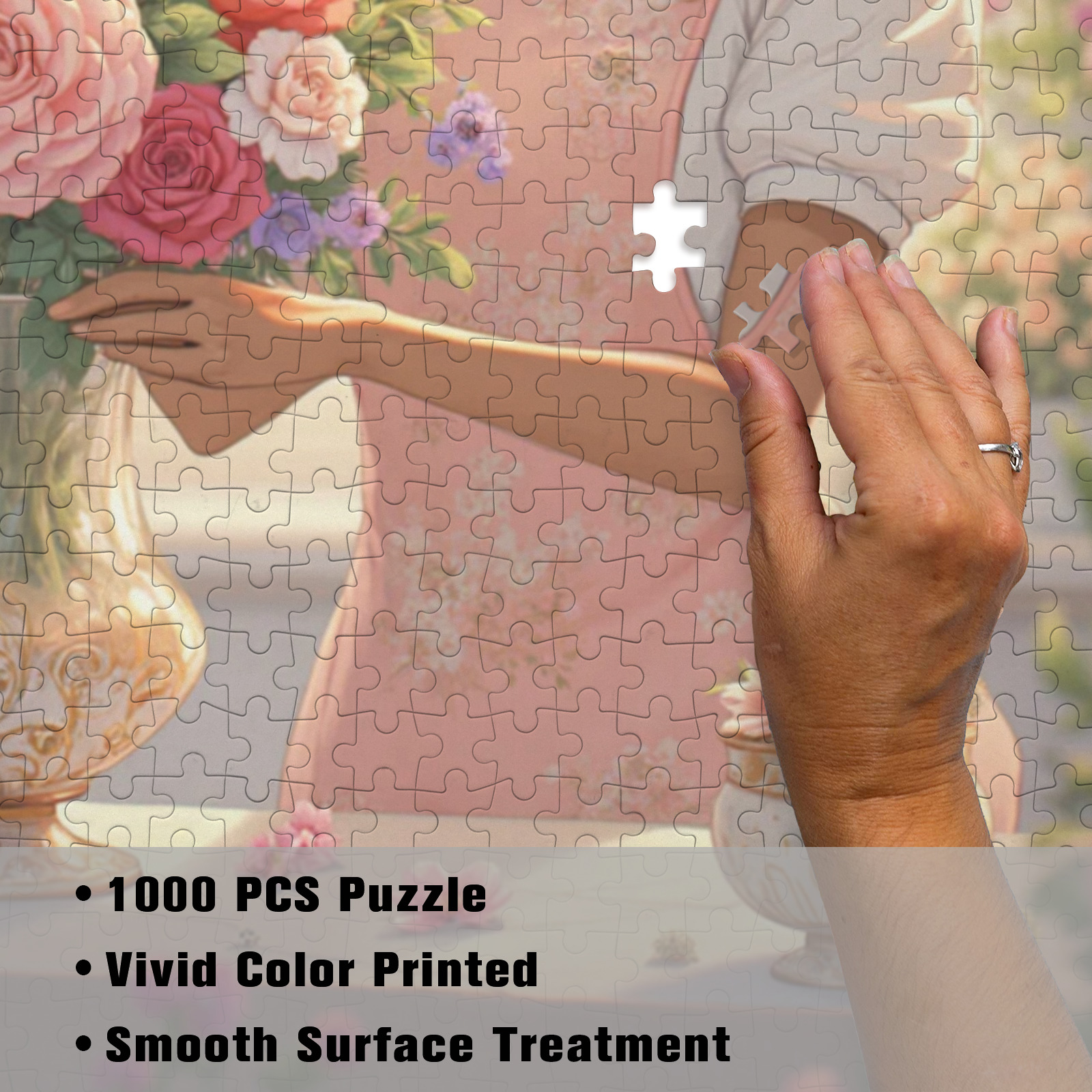Floral Deer Jigsaw
