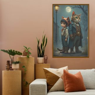 Cat Detective & Child Jigsaw