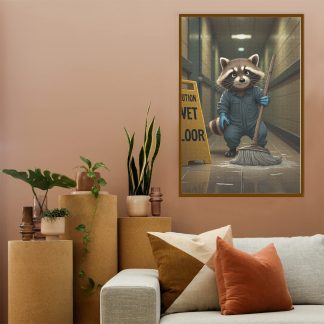 Janitor Raccoon Jigsaw Puzzle