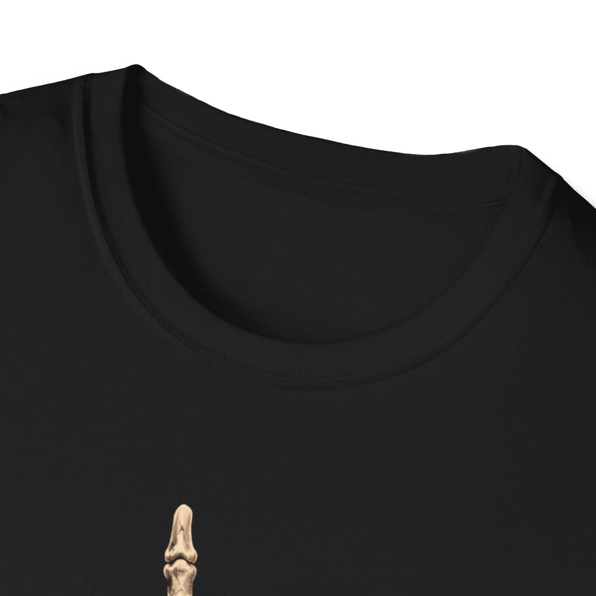 Skull Middle Finger T-Shirt — Edgy Gothic Rock Graphic Tee - Image 5