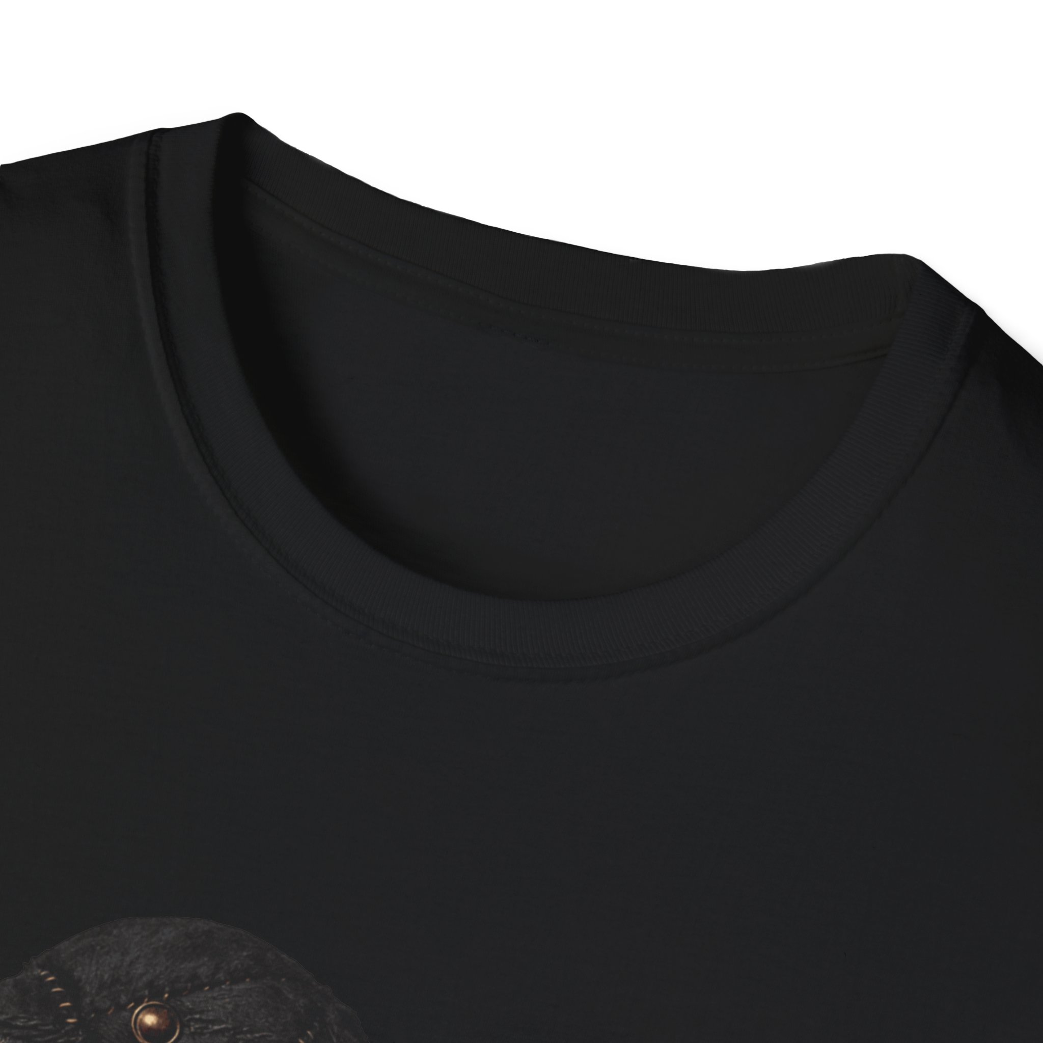 Dark Gothic Raven T-Shirt – Vintage Red & Gold Crow Illustration - Image 5