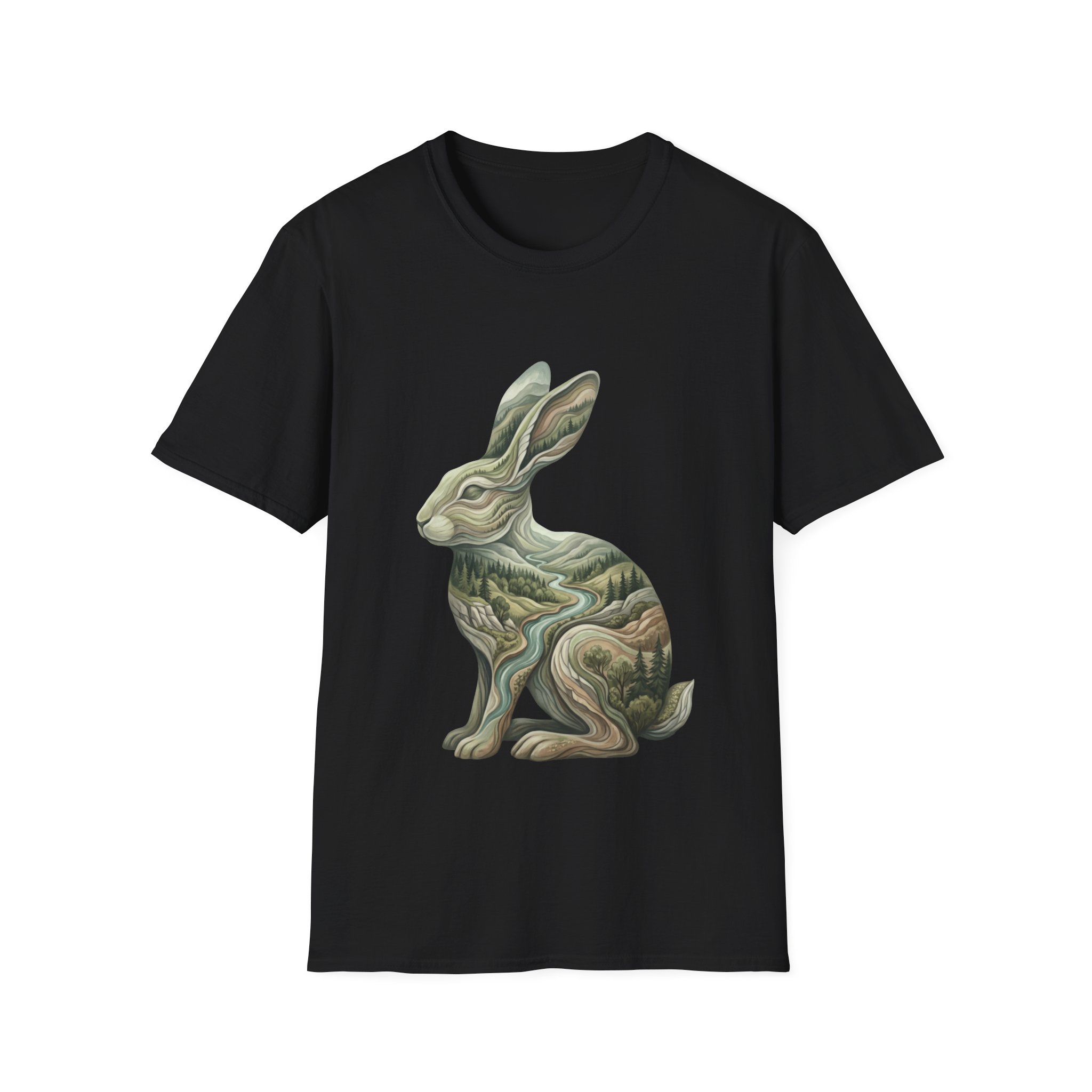 Woodland Hare Graphic T-Shirt - Image 3
