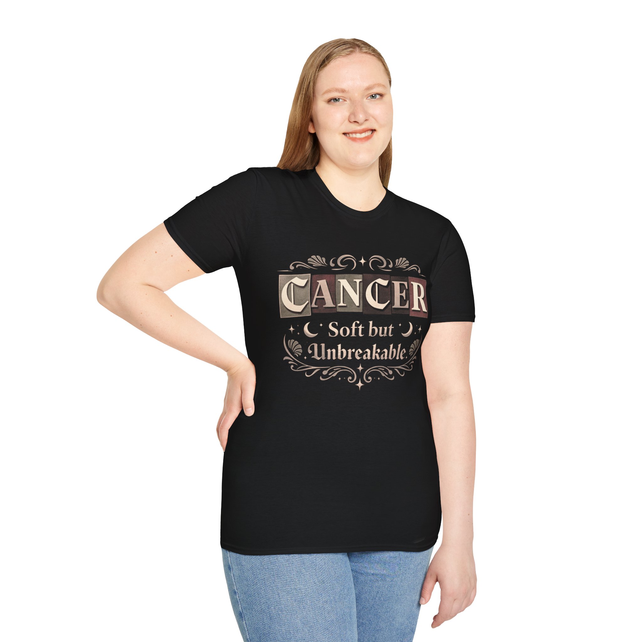 Cancer Awareness T-Shirt — "Soft but Unbreakable" Inspirational Tee