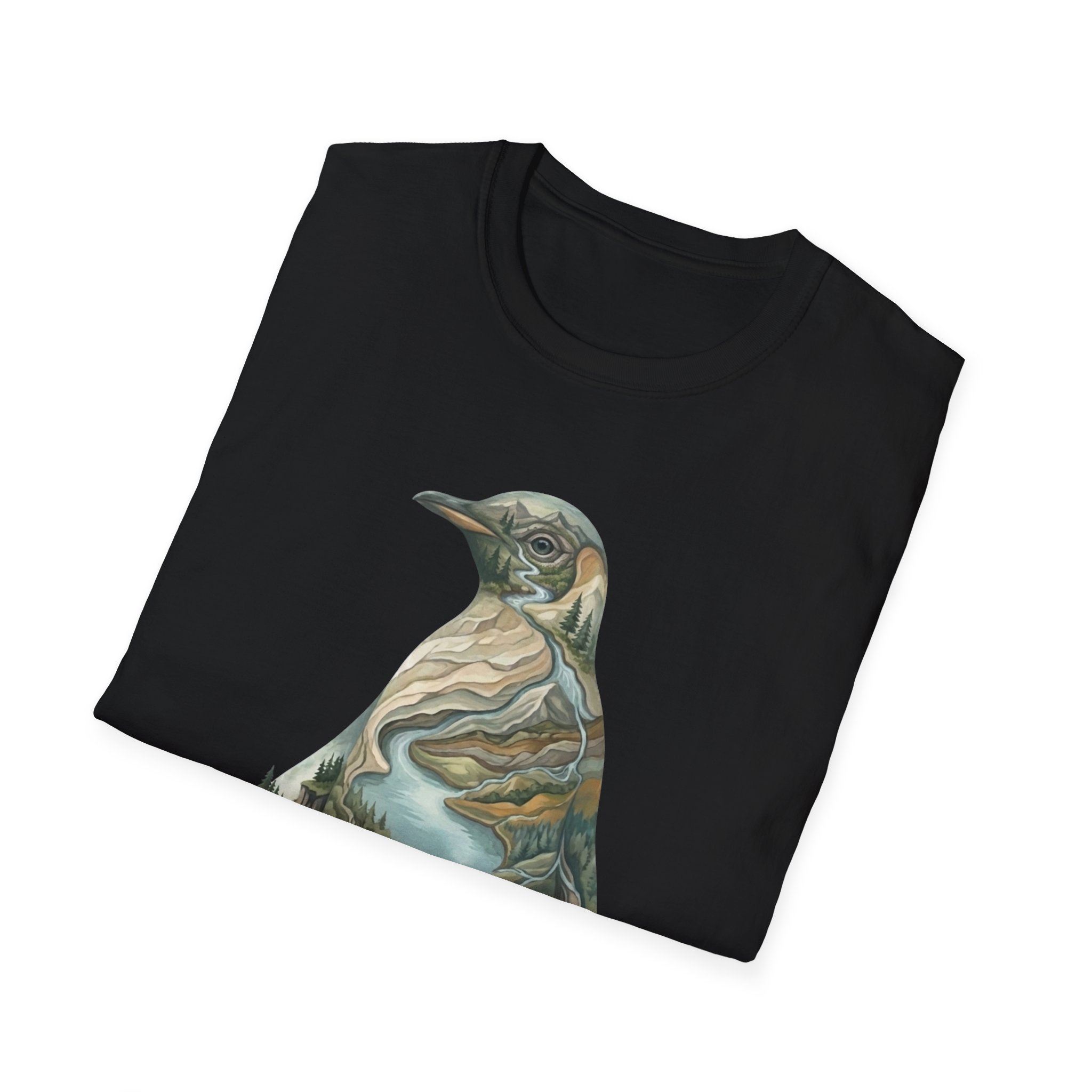 Penguin Landscape T-Shirt — Artistic Nature Graphic Tee - Image 6