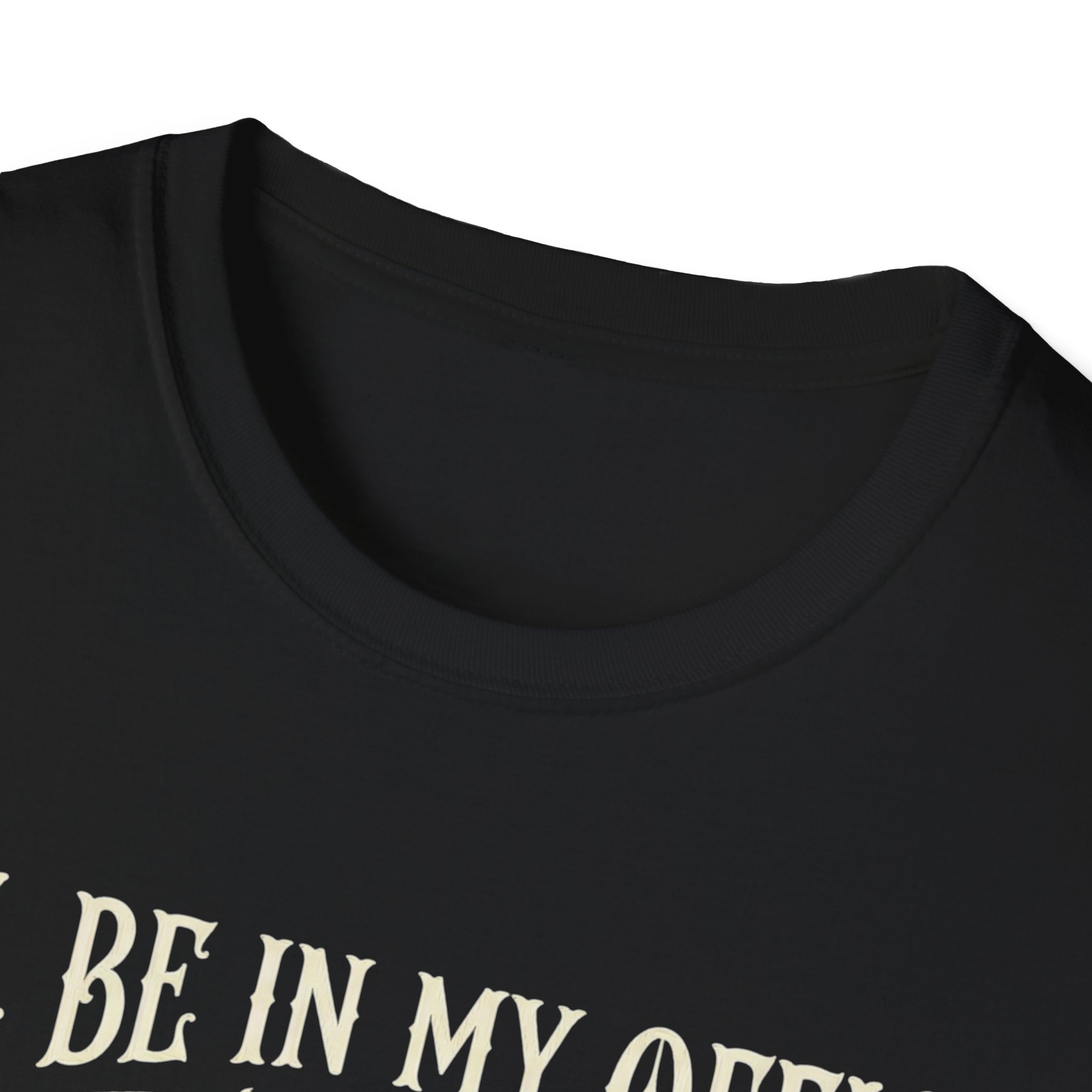 Skull Reading Tee - "I'll Be In My Office" Gothic Book lover T-Shirt - Image 5
