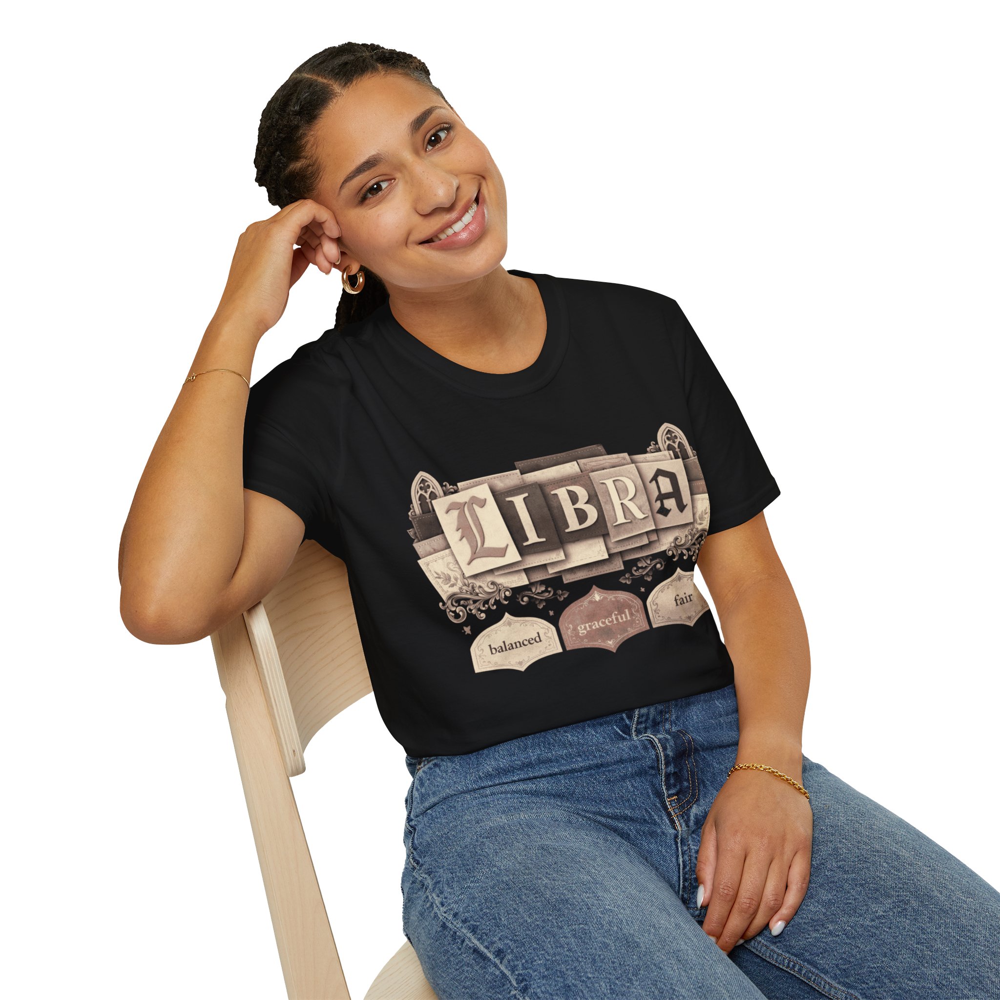 Libra Zodiac T-Shirt — Balanced Graceful Fair Astrology Tee - Image 10
