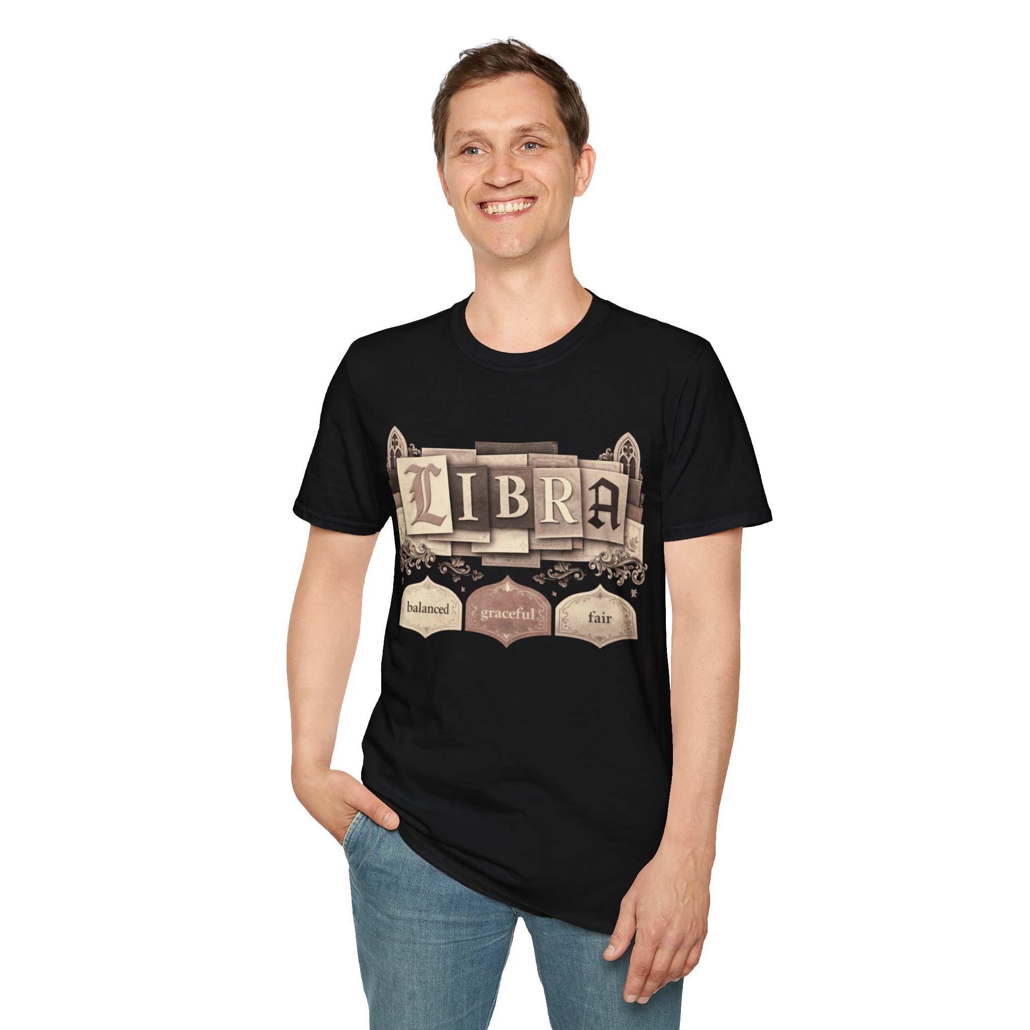 Libra Zodiac T-Shirt — Balanced Graceful Fair Astrology Tee - Image 7