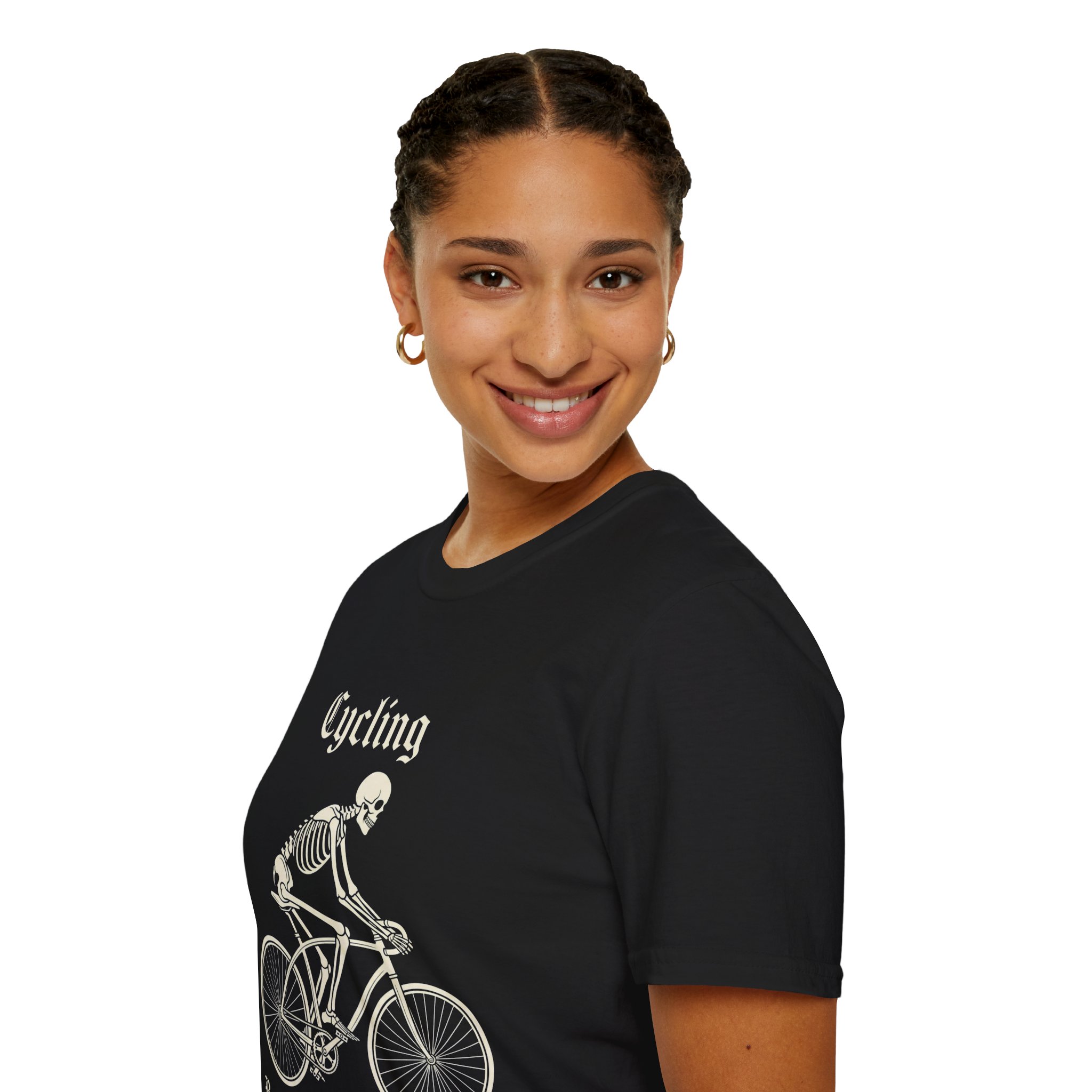 Cycling Skeleton Tee — "Cycling Because Murder Is Wrong" - Image 8