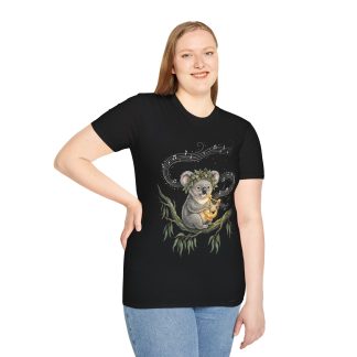 Koala Playing Ukulele T-Shirt — Cute Musical Wildlife Tee