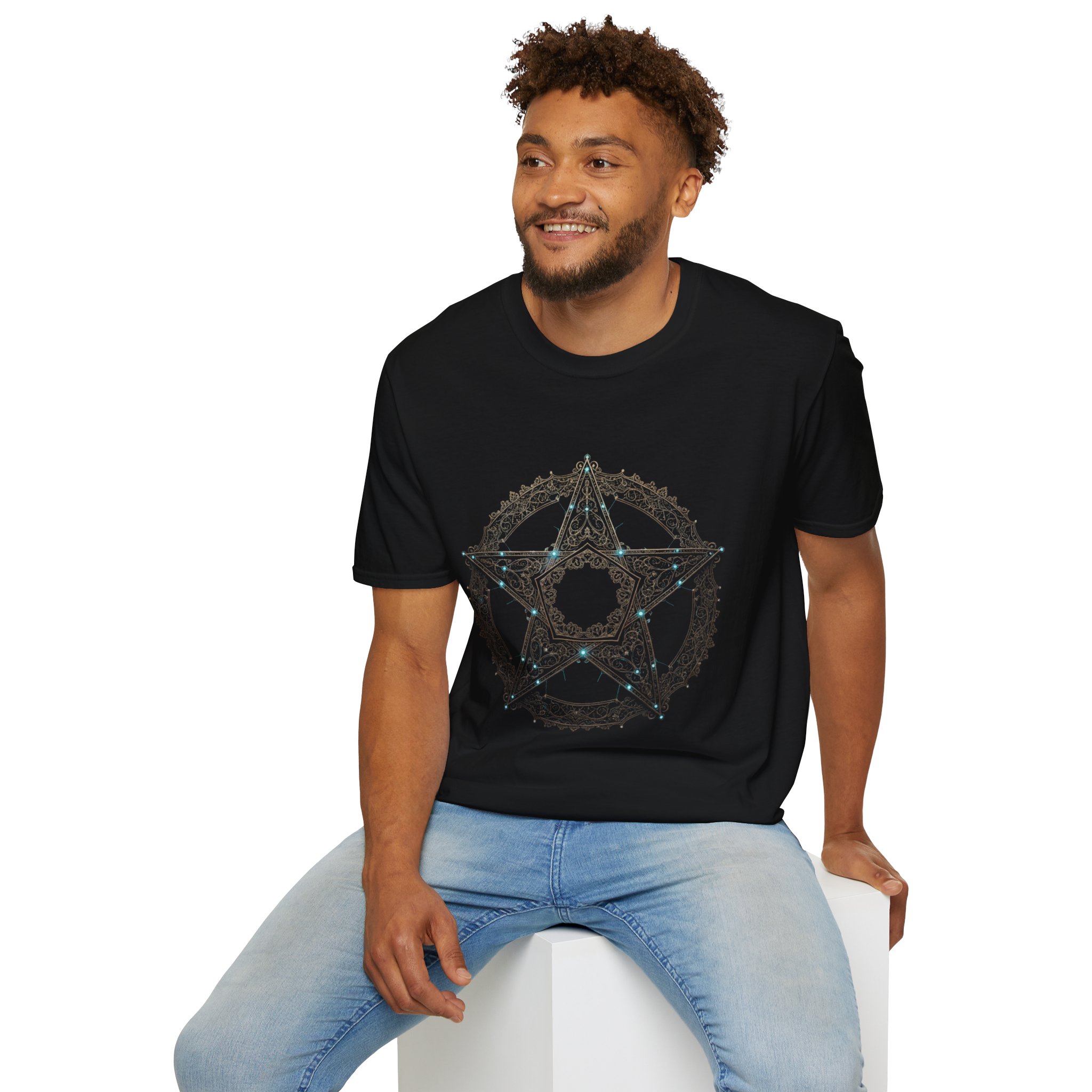 Occult Star Pentacle T-Shirt — Vintage Mystic Sigil Tee - Image 12
