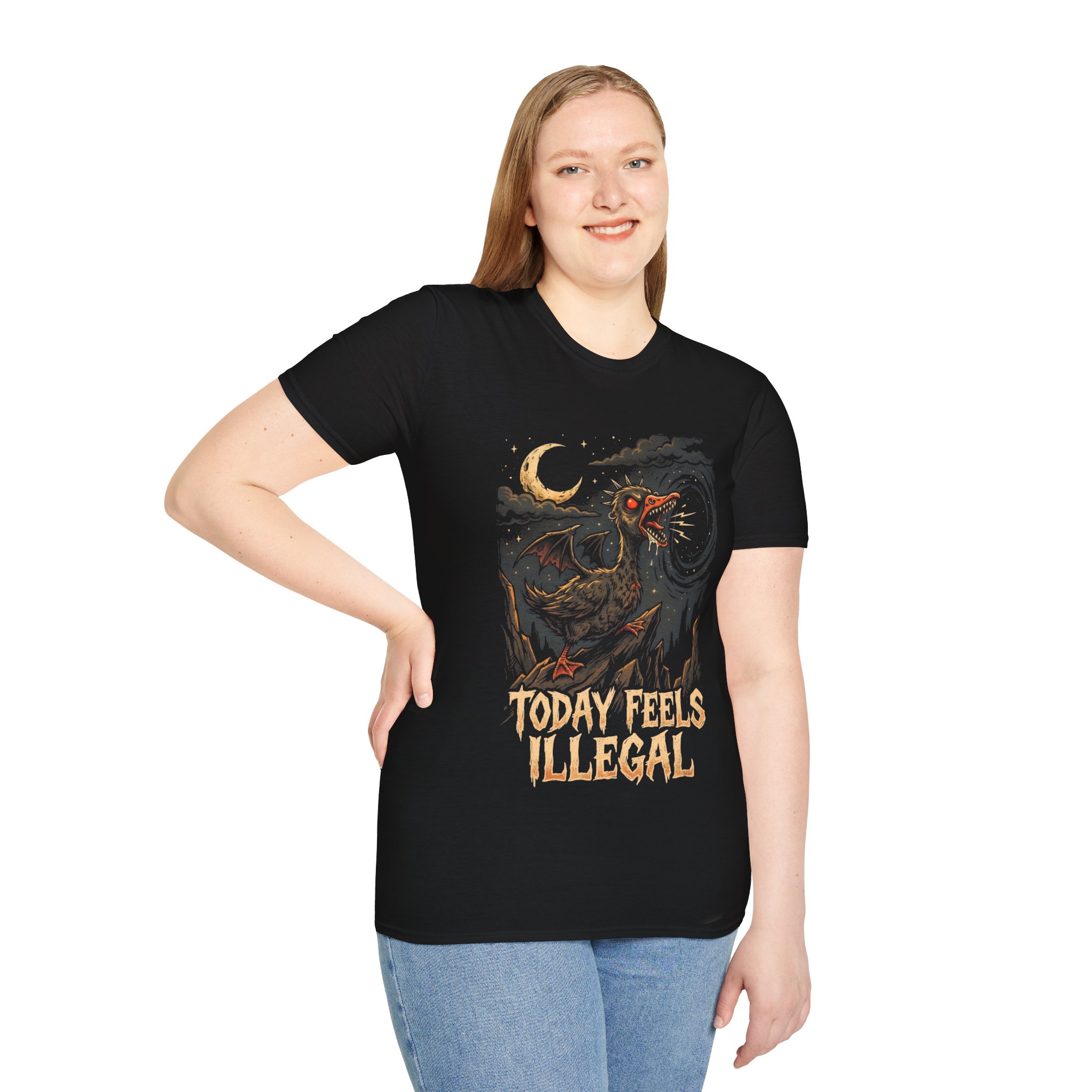 Today Feels Illegal Rooster T-Shirt