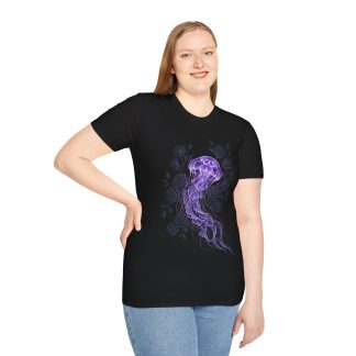 Jellyfish Glow T-Shirt — Purple Neon Jellyfish