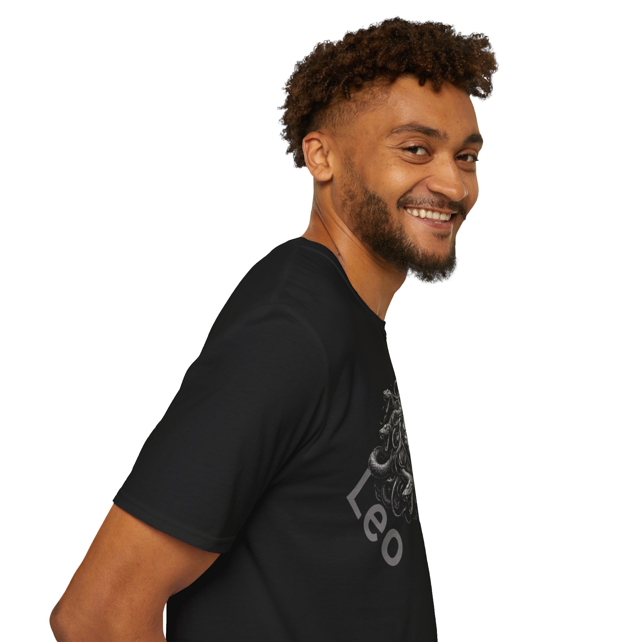 Leo Medusa Lion T-Shirt — Zodiac Graphic Tee for Leo - Image 11