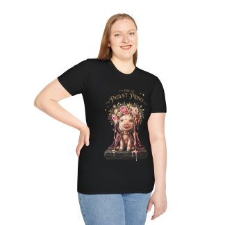 The Piglet Prince T-Shirt — Cute Floral Pig Graphic Tee