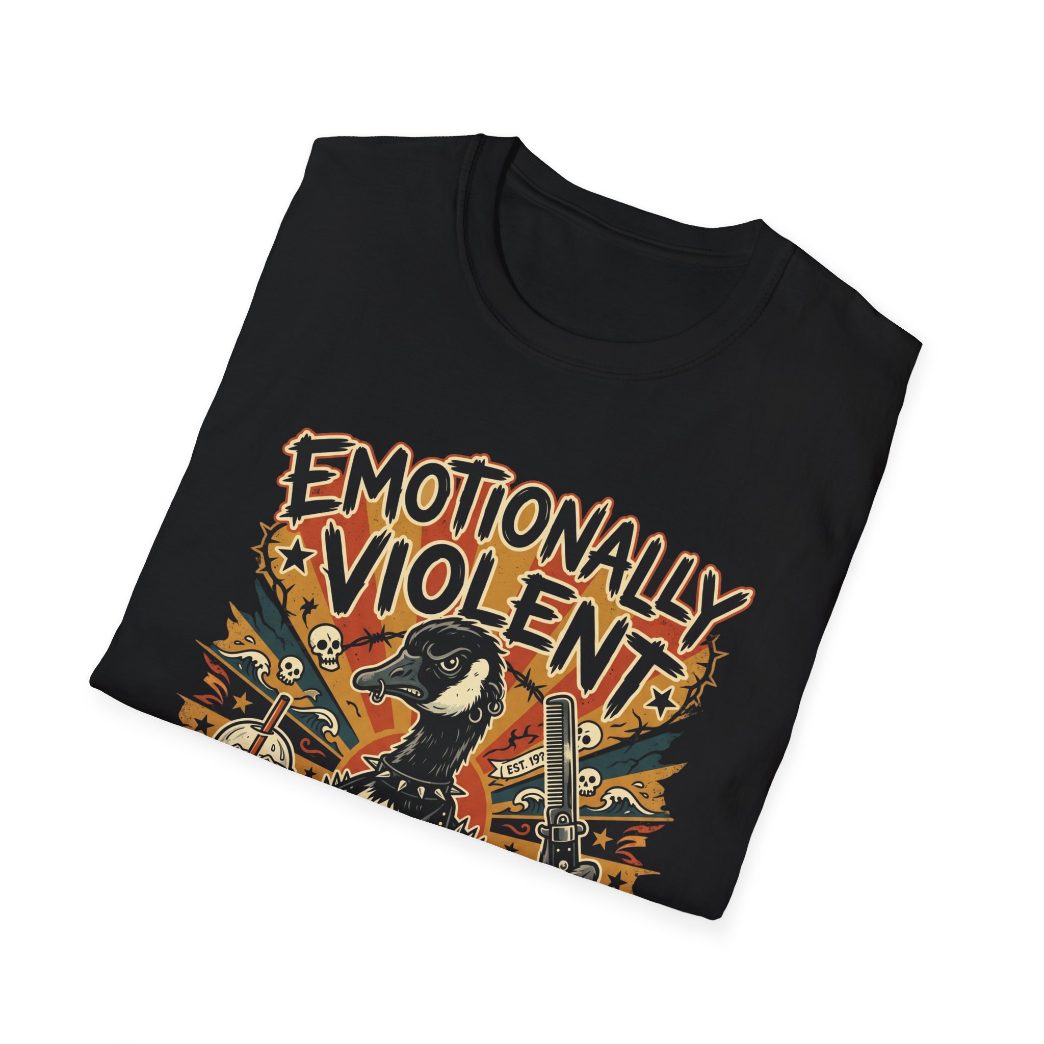 Emotionally Violent Goose T-Shirt — Caffeine & Chaos - Image 6