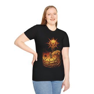 Sunset Skull Surf T-Shirt