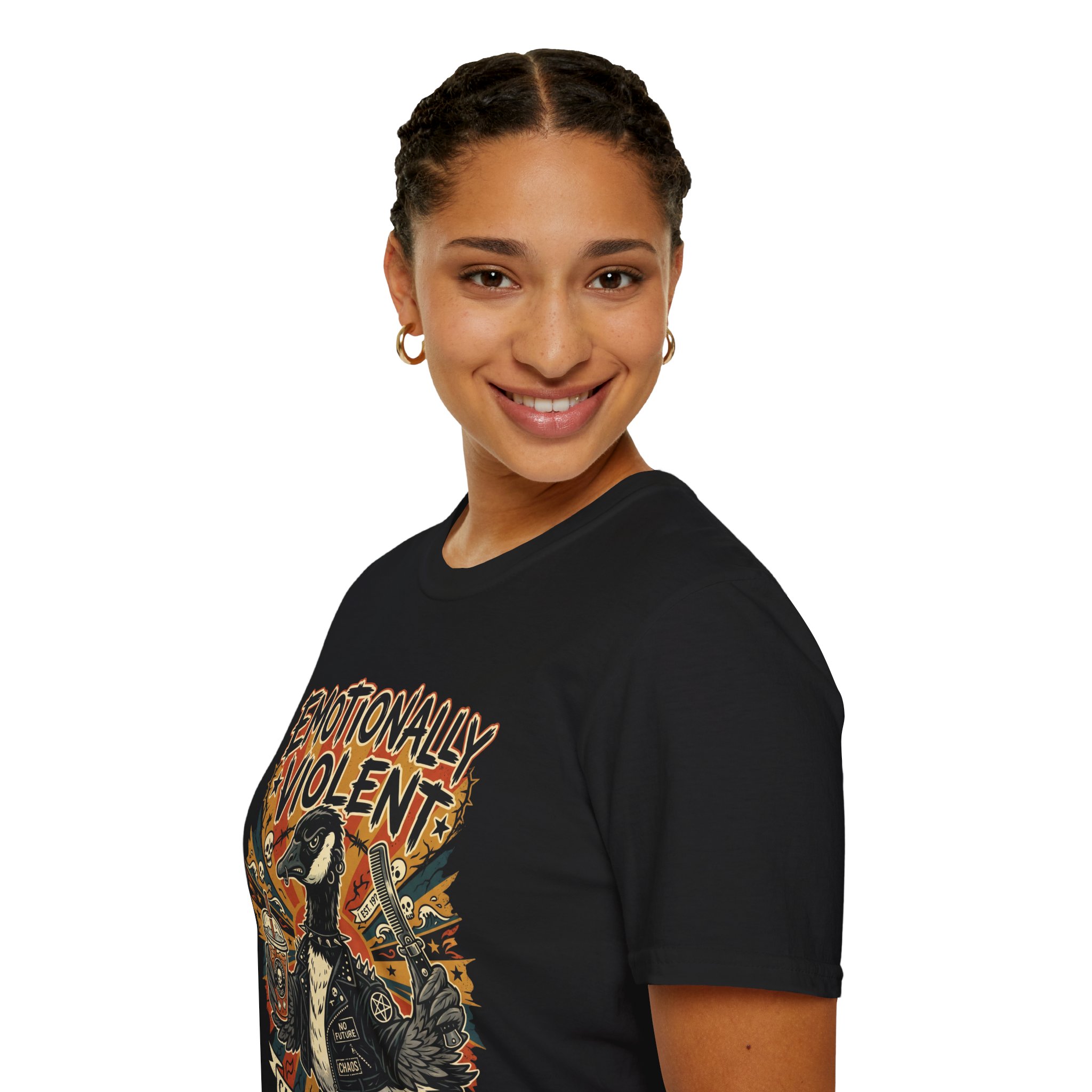 Emotionally Violent Goose T-Shirt — Caffeine & Chaos - Image 9