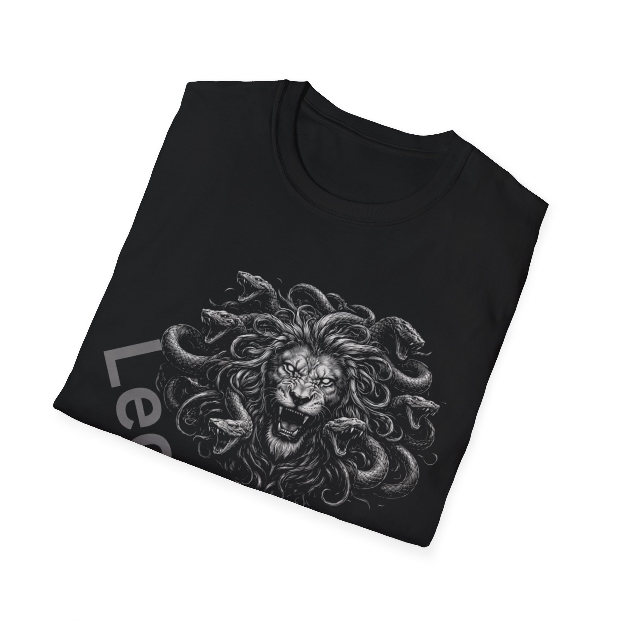 Leo Medusa Lion T-Shirt — Zodiac Graphic Tee for Leo - Image 6