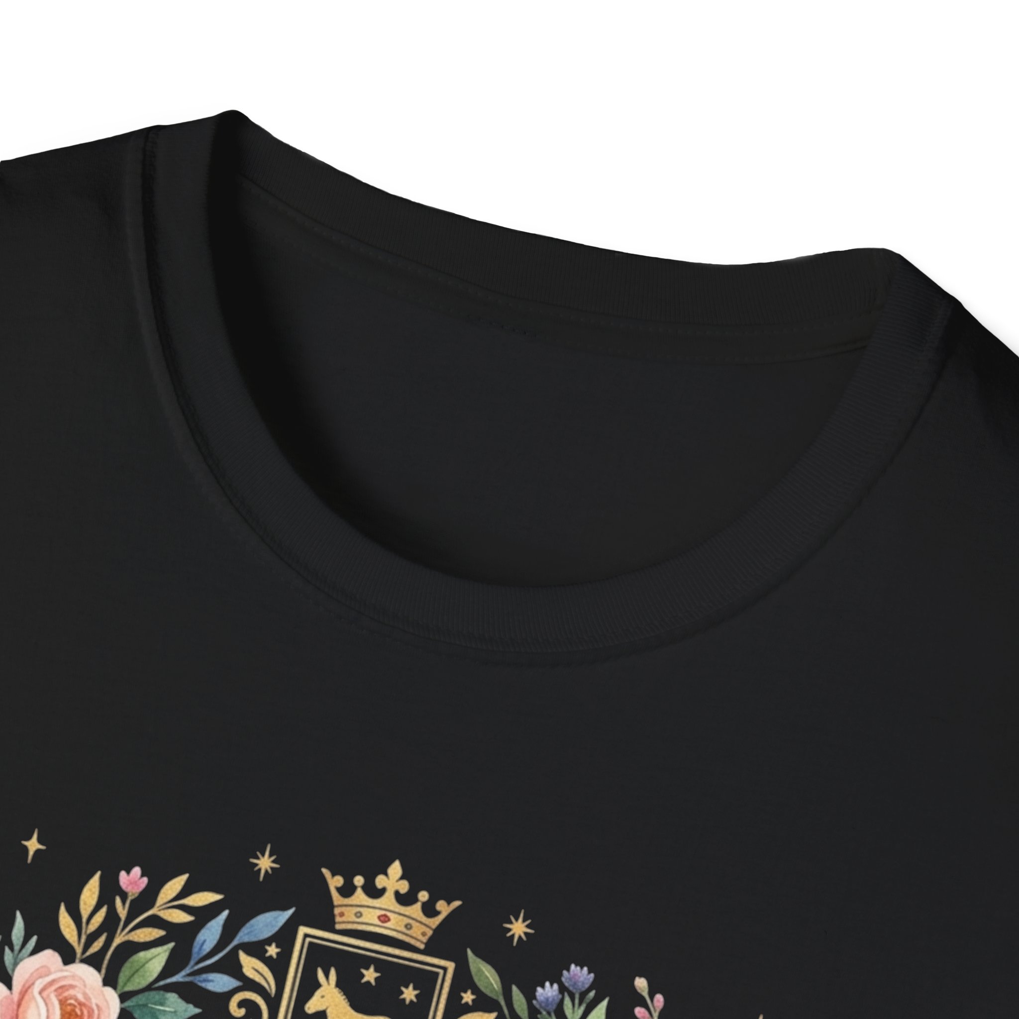 Donkey Prince Floral Portrait T-Shirt - Image 5