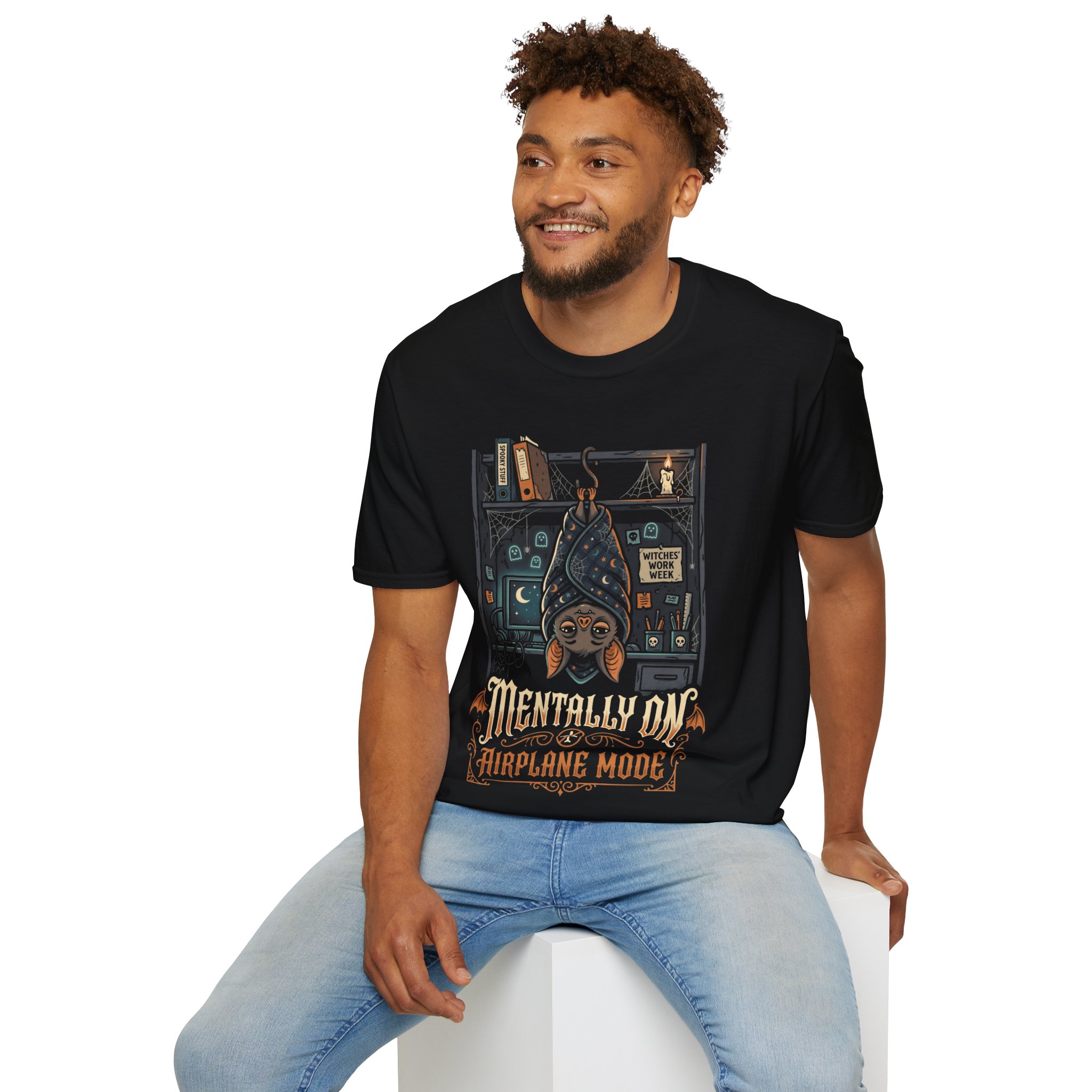 Mentally on Airplane Mode T-Shirt – Cute Sleepy Sloth Travel Tee - Image 12