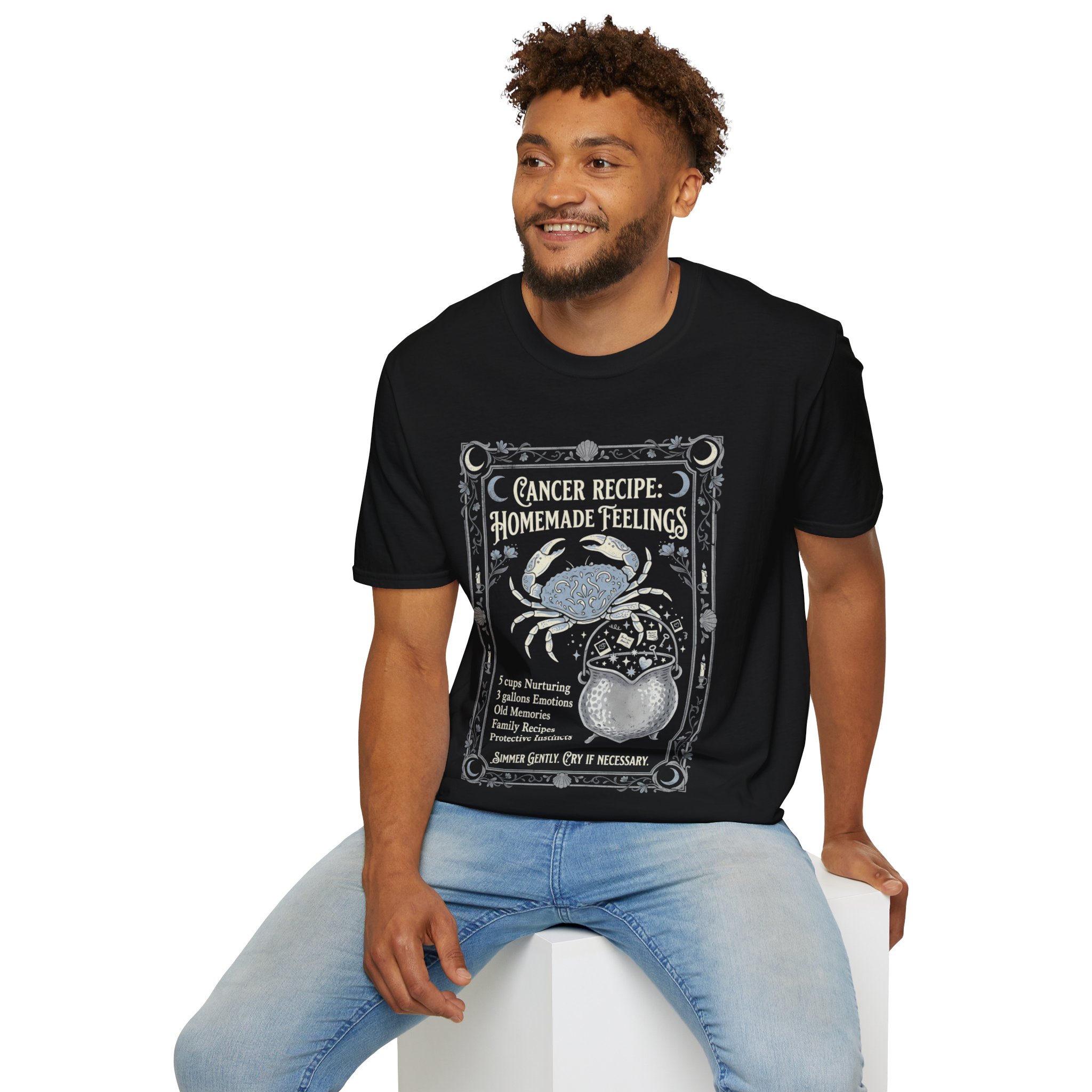 Cancer Zodiac T-Shirt — “Cancer Recipe: Homemade Feelings” Horoscope Tee - Image 14