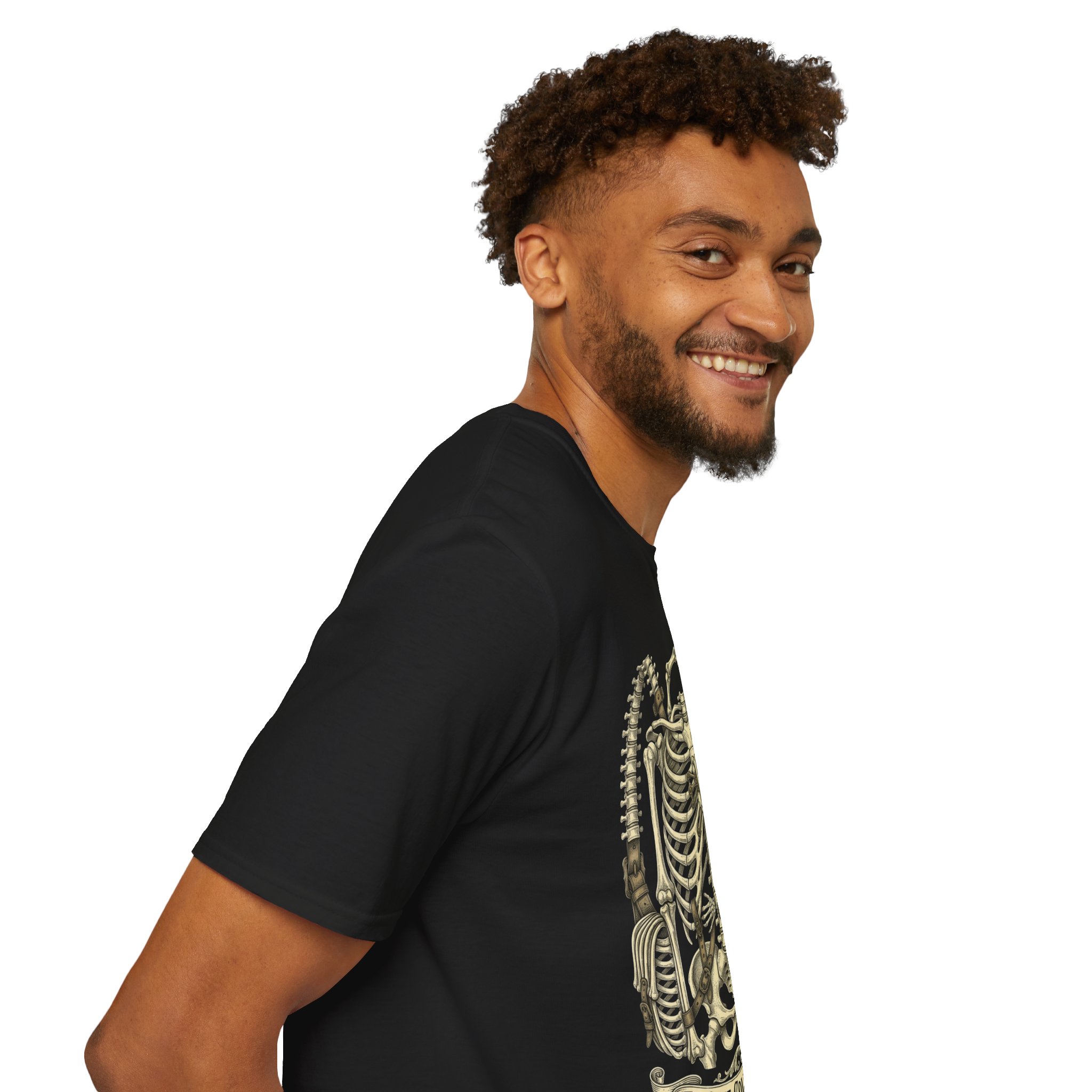 Skeleton Ribcage Graphic T-Shirt — Vintage Anatomical Bones Design - Image 13