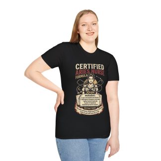 Certified Aries Nurse T-Shirt — Zodiac Astrology Gift for Nurses