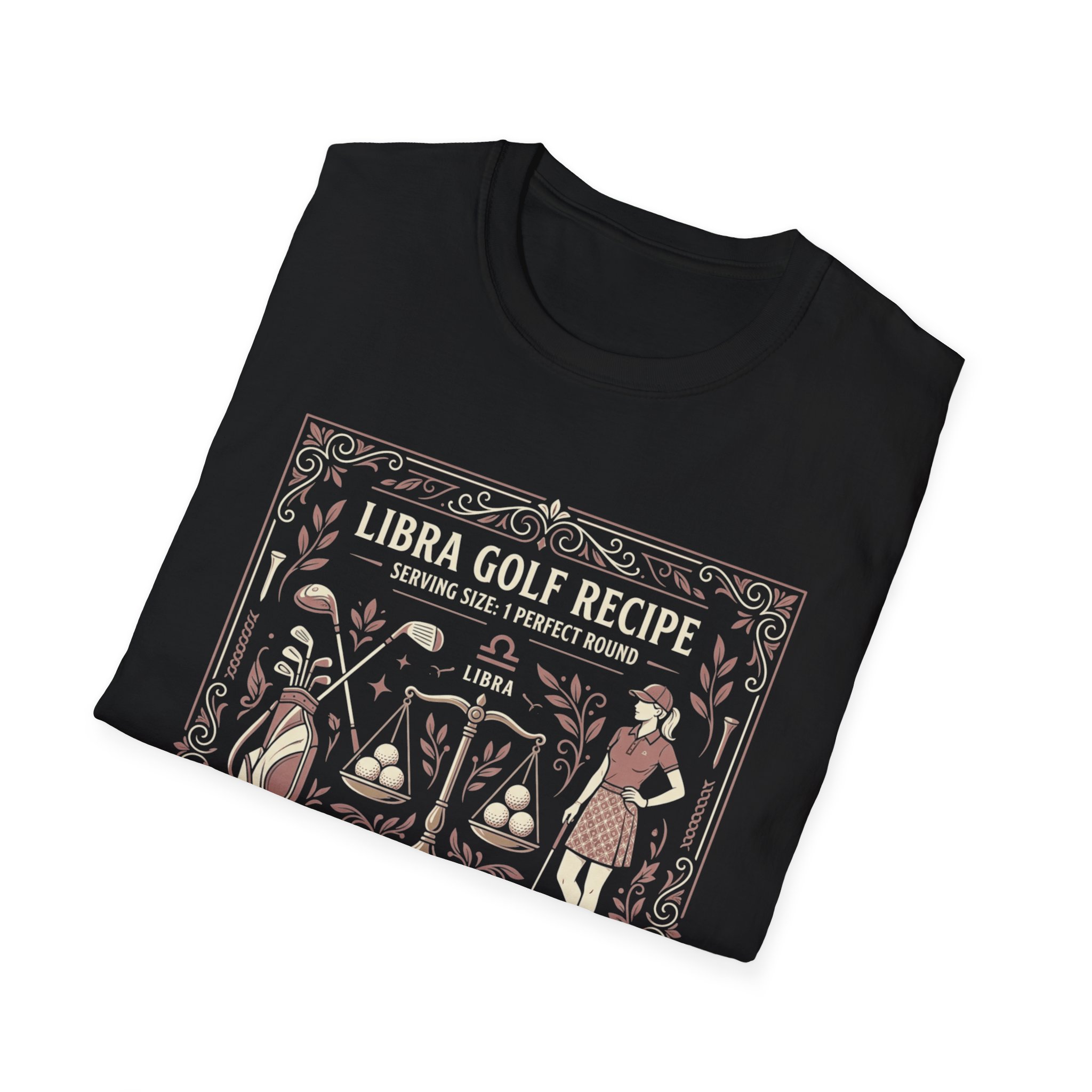 T-Shirt — Libra Golf Recipe Graphic Tee - Image 8