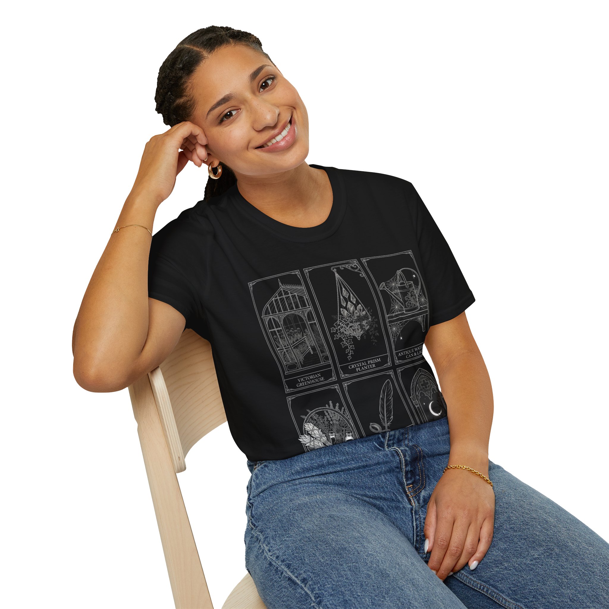 Tarot Card Mystic Tee — Victorian, Crystal Prism & Antique Weathering - Image 12