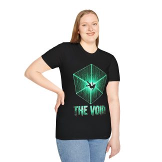 The Void Graphic T-Shirt — Futuristic Matrix Cube Sci‑Fi Tee