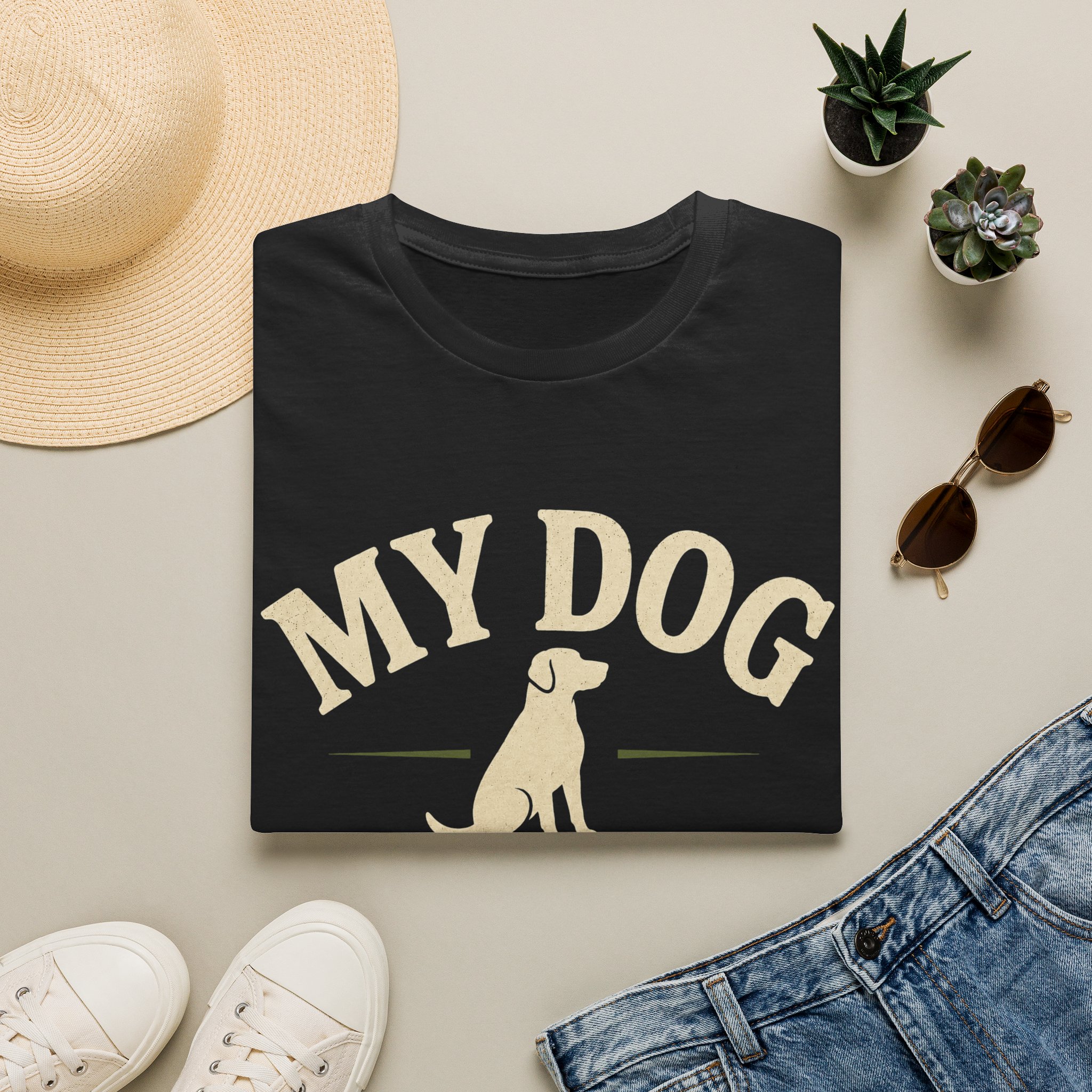 Dog Lover T-Shirt — "My Dog Makes the Rules" Graphic Tee - Image 2