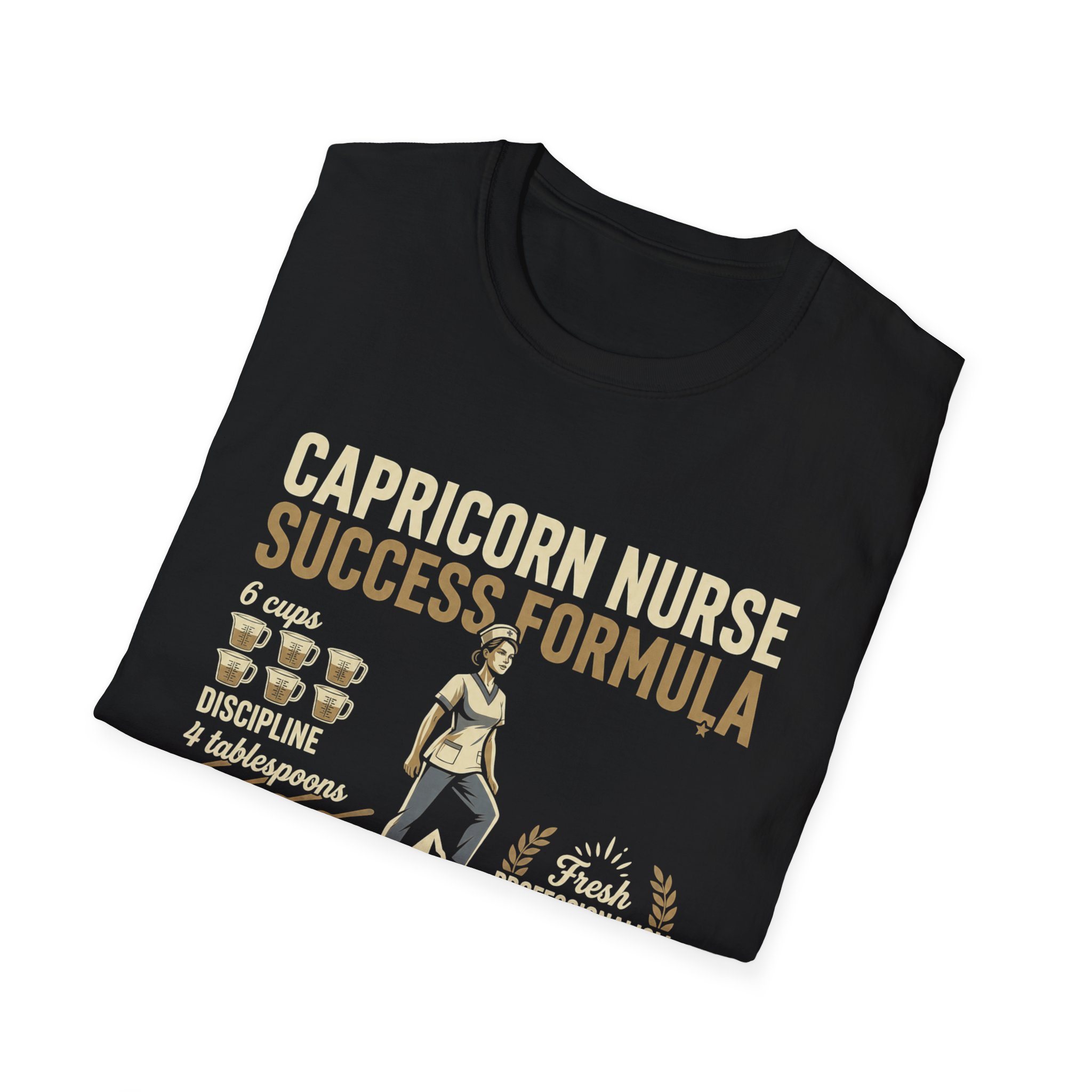 Capricorn Nurse Success Formula T-Shirt — Zodiac Nurse Gift - Image 8