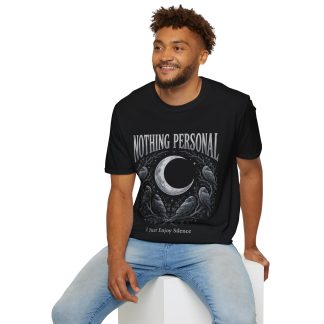Nothing Personal Moon T-Shirt — Gothic Crescent Moon