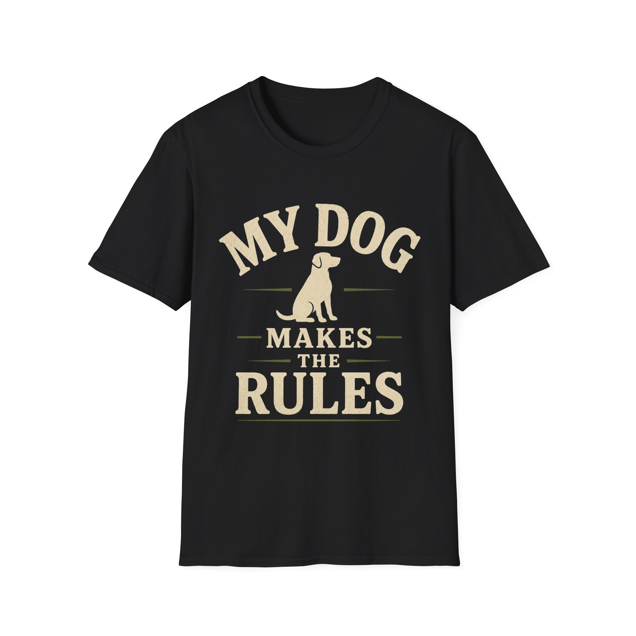 Dog Lover T-Shirt — "My Dog Makes the Rules" Graphic Tee - Image 3
