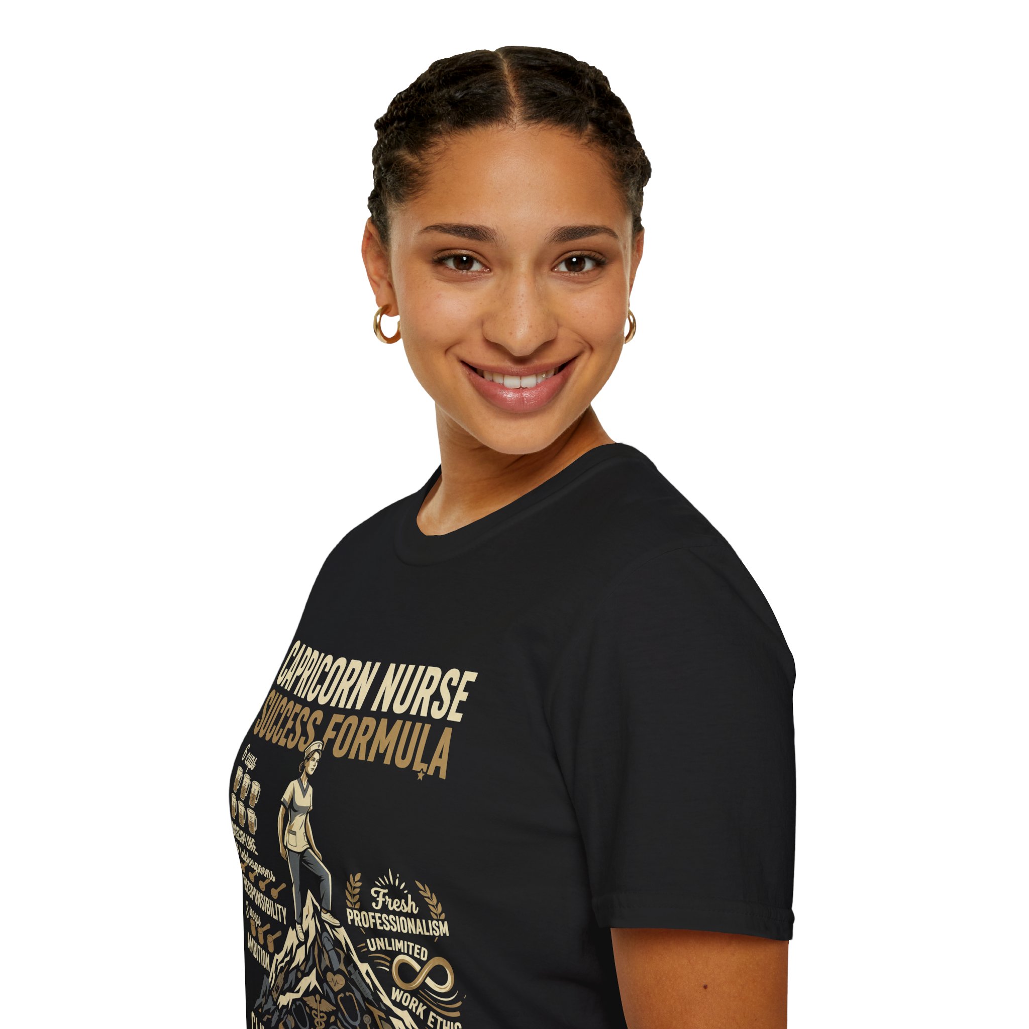 Capricorn Nurse Success Formula T-Shirt — Zodiac Nurse Gift - Image 11