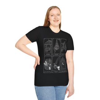 Tarot Card Mystic Tee — Victorian, Crystal Prism & Antique Weathering