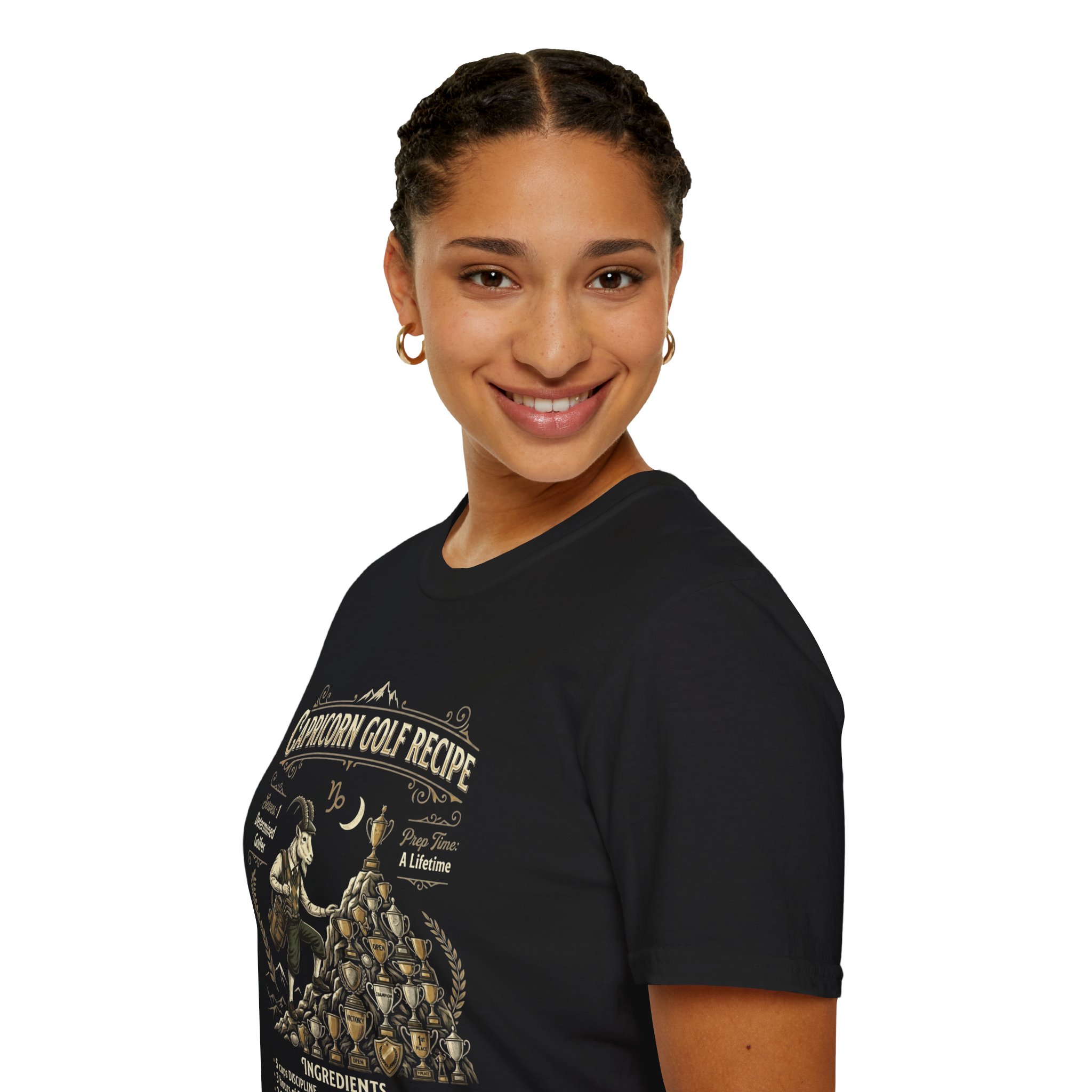 Capricorn Golf Recipe T-Shirt — Zodiac Golfer Gift - Image 11