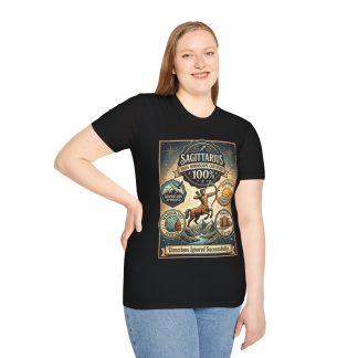 Sagittarius Horoscope T‑Shirt — 100% Horoscope Certified Archer Zodiac Tee