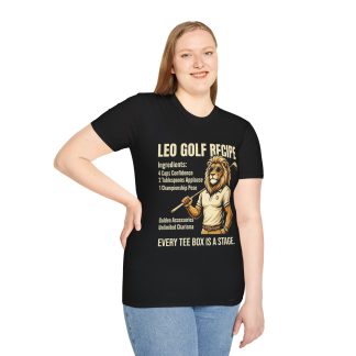Leo Golf Recipe T‑Shirt – Funny Lion Golfer Tee